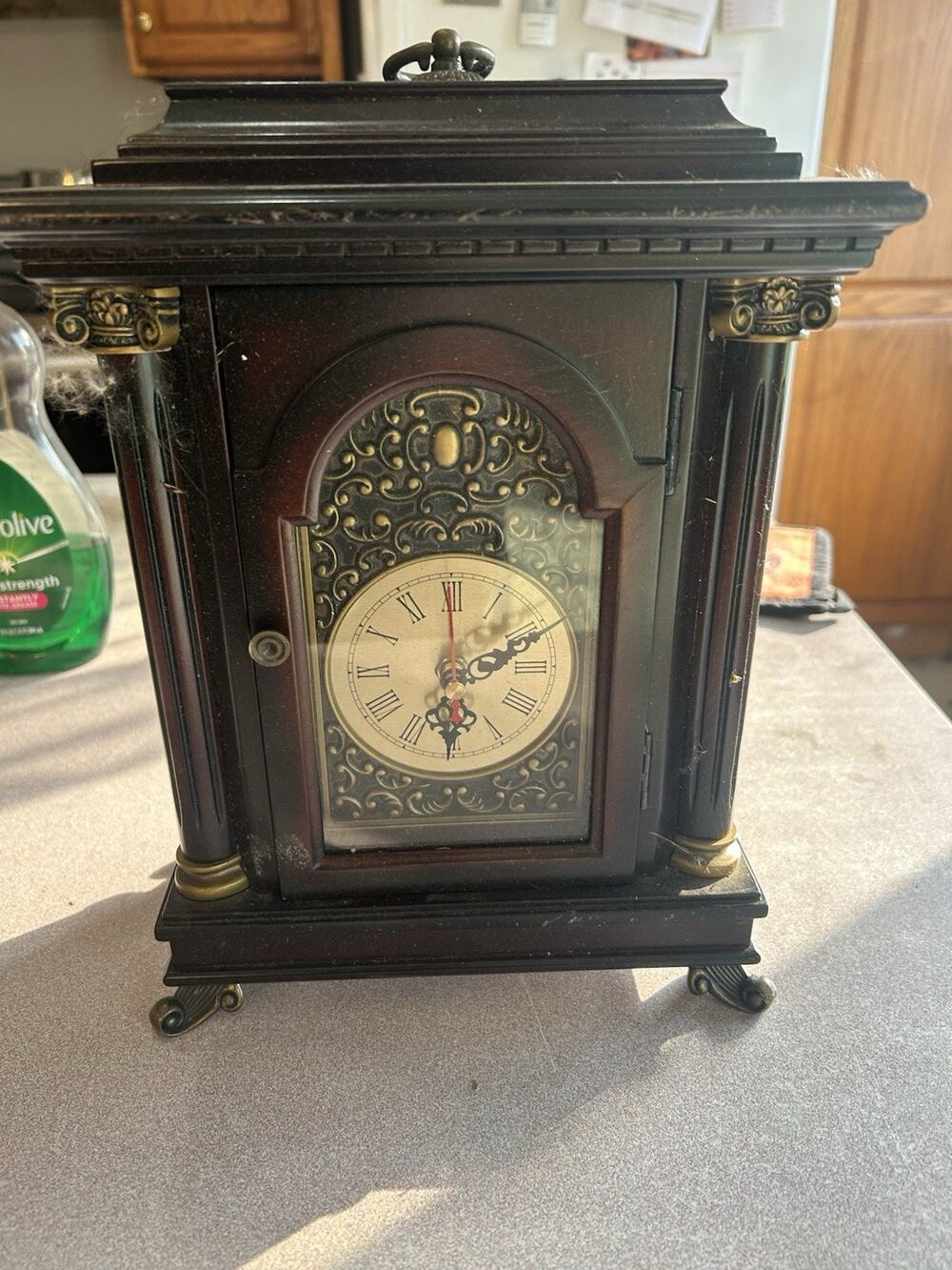 Bombay Company Mantle Quartz Movement CLOCK The Belmont Secret Storage 2006